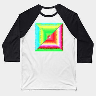 Sacred Geometry 3D Watercolor Pyramid Architecture Baseball T-Shirt